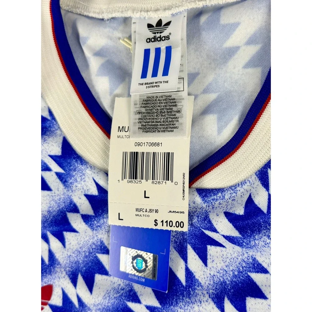 Adidas Manchester United 1990-92 Retro Away Jersey Men's L JM5495 NWT Reissue